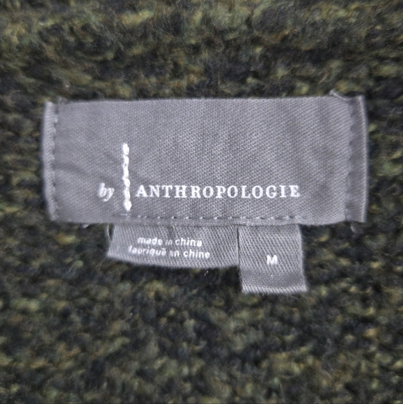 By Anthropologie Josie Cardigan Sweater‎ Chunky Knit Holly Green - Picture 3 of 15